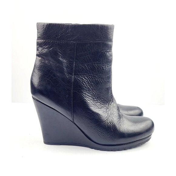 ALDO Wedge Droulliard 97 Black Booties - Size 38 / US 7.5 - Picture 2 of 7